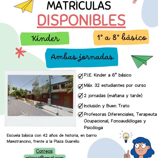 Matriculas Abiertas Nuevos 2025